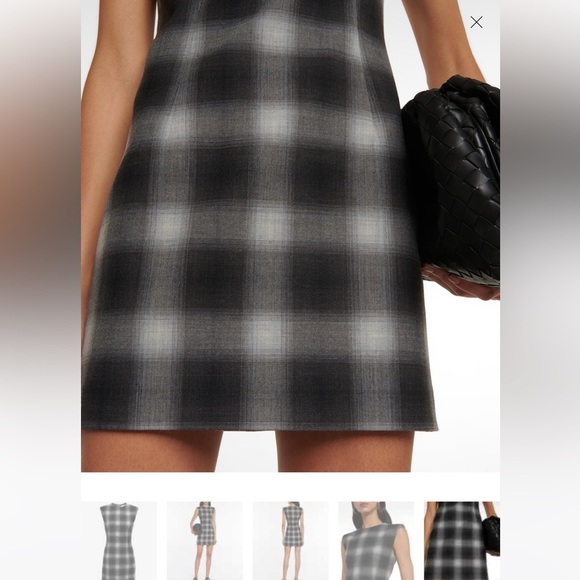 SPORTMAX MaxMara Checked Sleeveless Crewneck Mini Dress. Sz: M US4/6 165/88A NWT - Picture 8 of 16